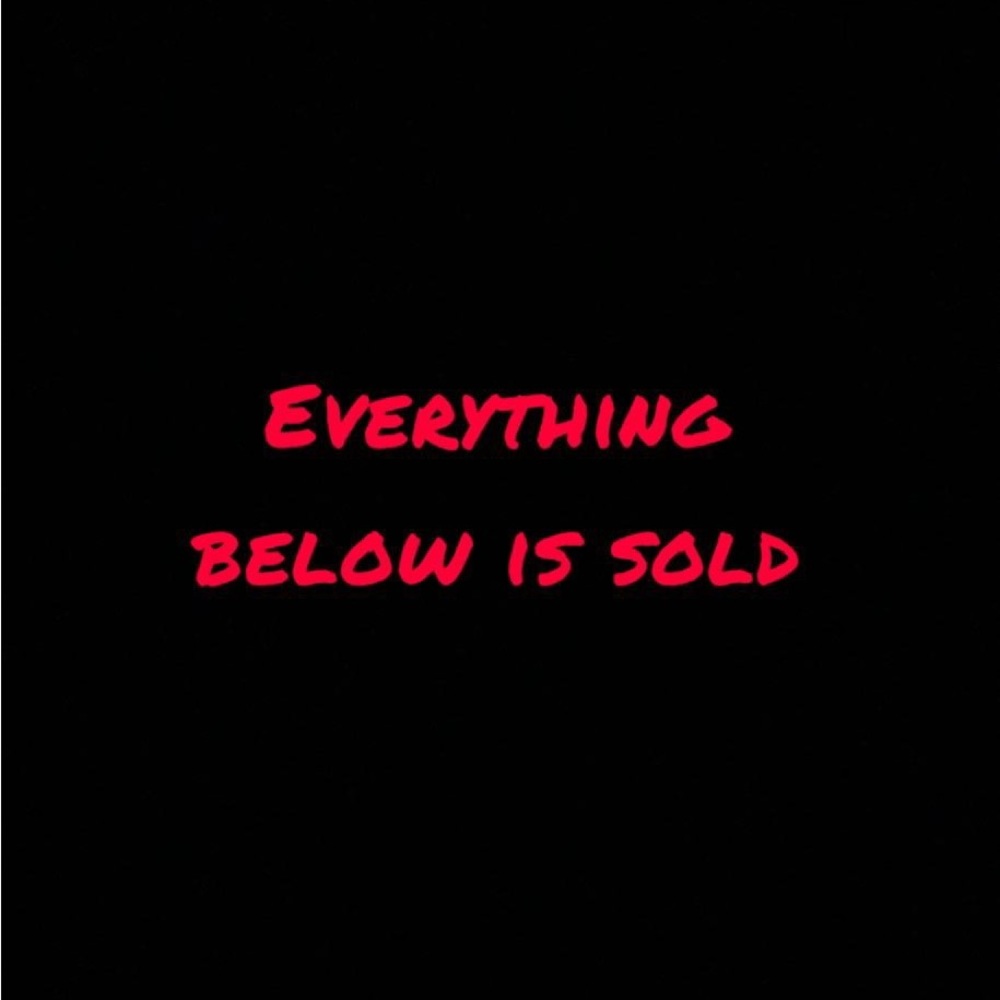 All items below have been sold